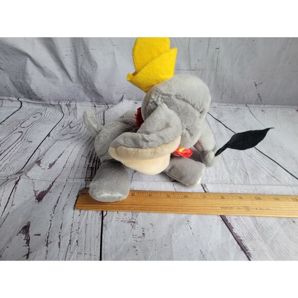 Walt Disney World Dumbo the Flying Elephant Stuffed Animal Plush w/ Feather 8in - Picture 9 of 9